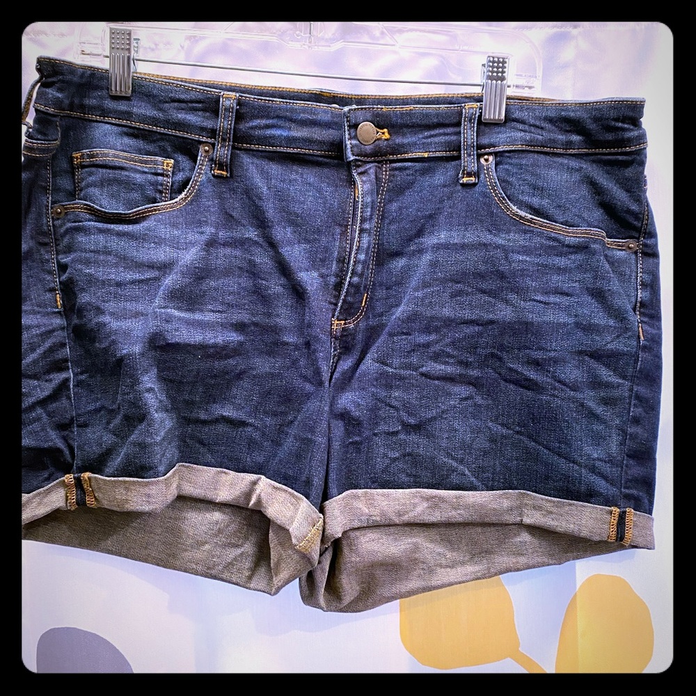 Blue jean shorts